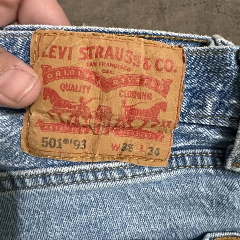 Levis Premium 501 93 Denim Jeans 38x34